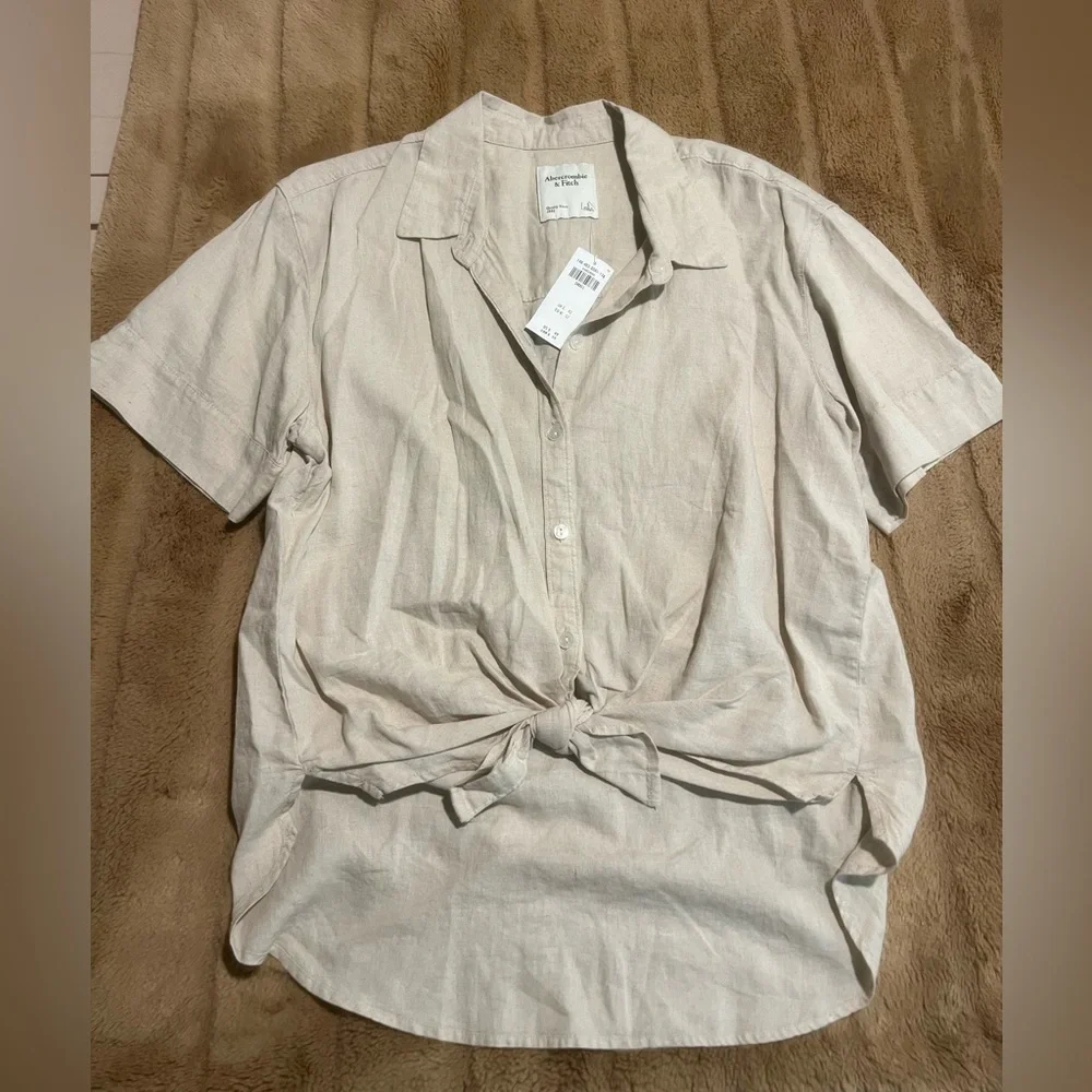 Abercrombie & Fitch Linen Shirt - Picture 1 of 2